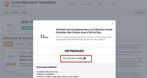 dior promo codes september 2024